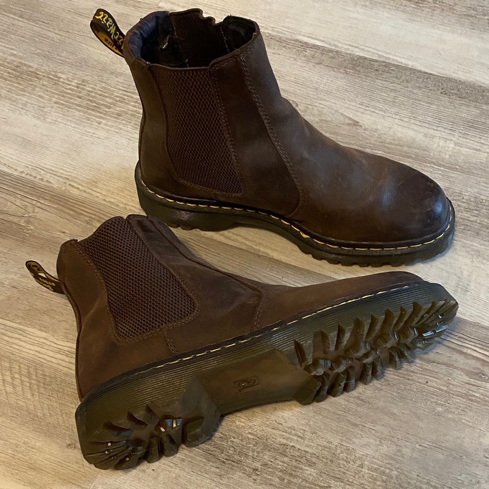 Dr. Martens Dark Brown Leather Boots